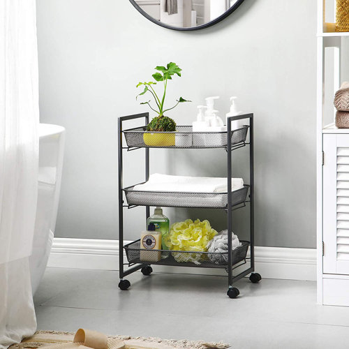 Borough Wharf Berri 42Cm Wide Rolling Kitchen Trolley Wayfair.co.uk